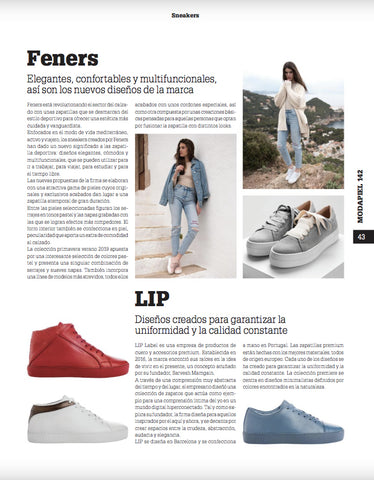Feners Magazine Featuring LIP Label Sneakers