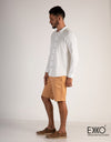 Linen Cotton Long Sleeve Shirt - EMSACS0274LCLS1050