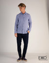 Linen Long Sleeve Shirt - EMSACS0776LLS