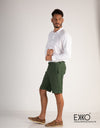 Linen Short - Moss Green 3.0