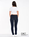 Women's Skinny Mid Rise Jeans - Dark Wash