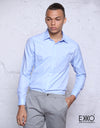 Light Blue Dobby Formal Shirt EMFC011LSS/R094C1