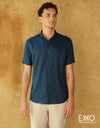 Linen Short Sleeve Shirt EMCSAL685SSS