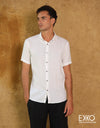 Linen Short Sleeve Shirt EMCSAL685SSS
