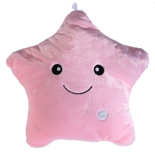 Colorful Body Pillow Star Glow LED Luminous Light Pillow Cushion Soft Relax Gift Smile 5 Colors Body Pillow