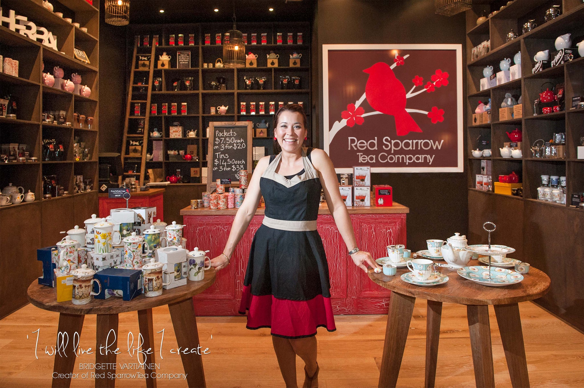 our story red sparrow tea company