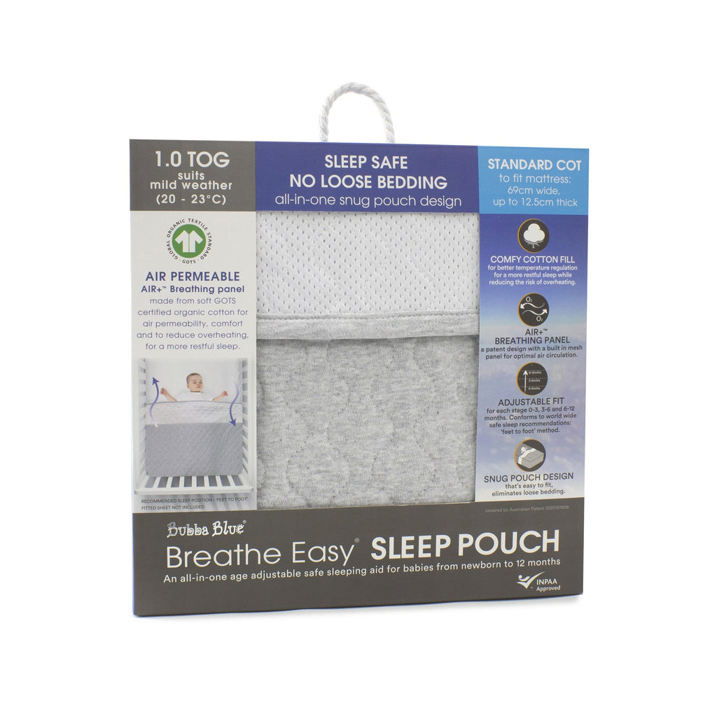 Bubba Blue Breathe Easy® 1.0 Tog Sleep Pouch - Standard Cot