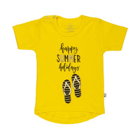T-Shirt sun happy summer opdruk