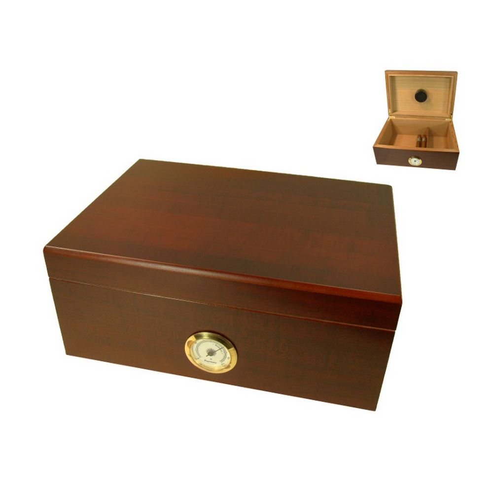 Køb Angelo 40-50 Cigar Humidor Brunt Træ Look 699.00 i The Prince Webshop