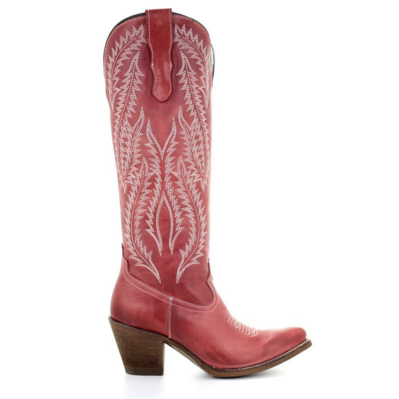 corral red cowboy boots