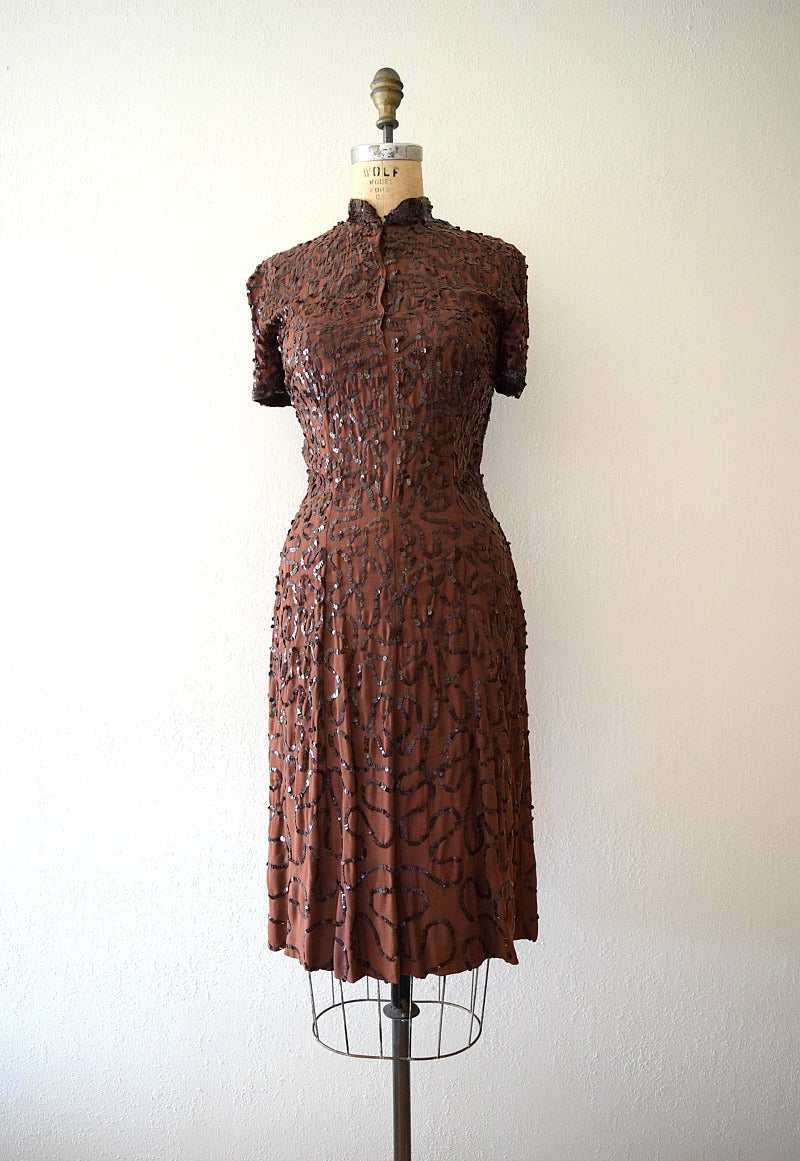 vintage sequin dress