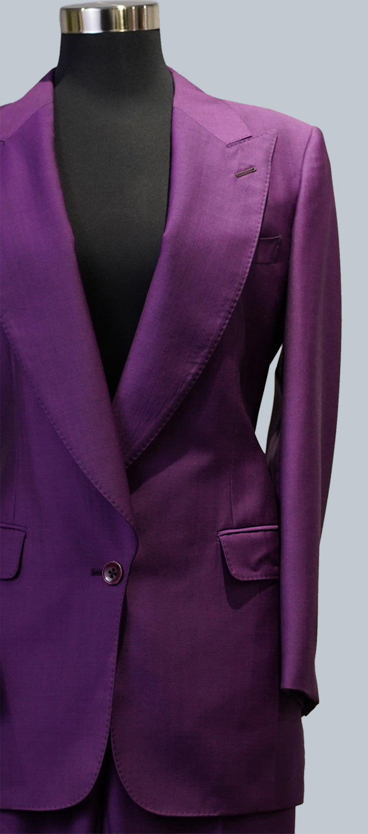 Violet Wool Mohair Suit Christopher Korey Collective 6677