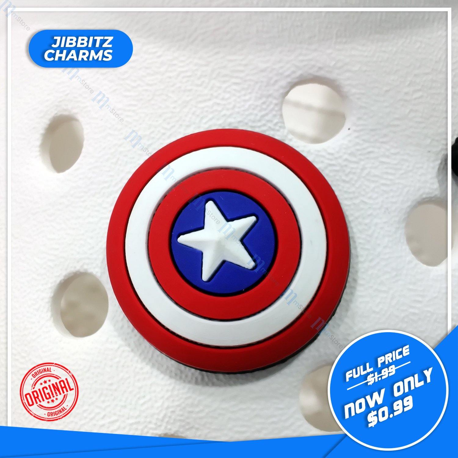Jibbitz - Captain America Shield 