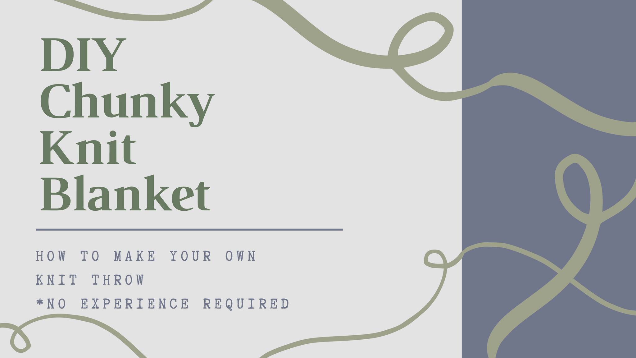 DIY Chunky Knit Blanket – Glik's