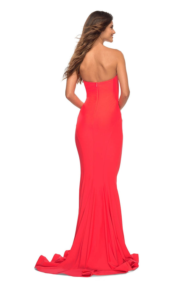 La Femme 30759 Dress Hot-Coral