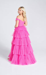 Ellie Wilde EW122060 Dress Hot-Pink
