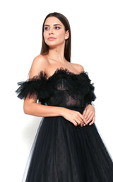 Zeena Zaki FW202105 Dress Black
