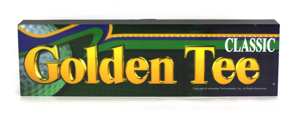 Golden Tee 2002 Arcade Marquee 26" x 6.9"