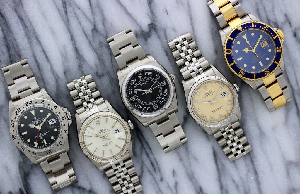 different types of rolex bands