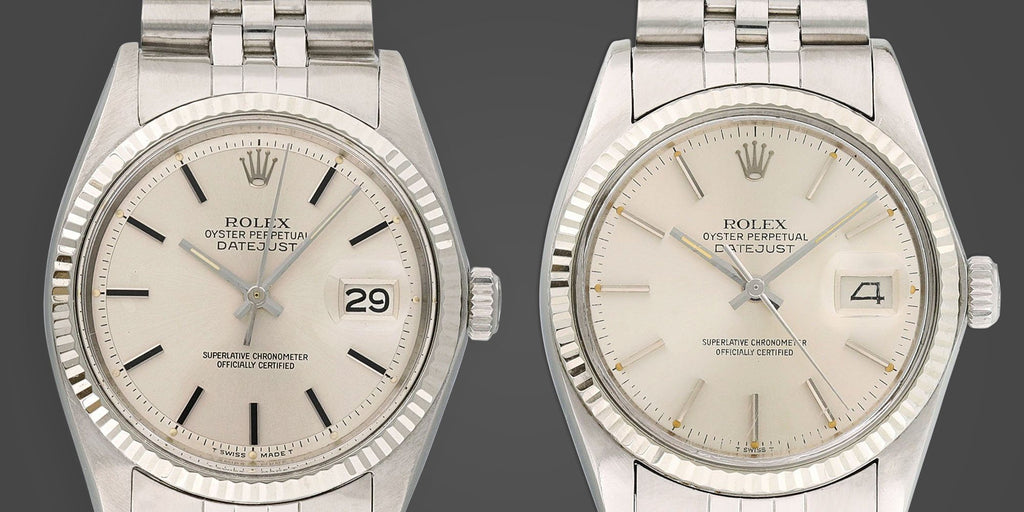 The rolex datejust ref. 1601 vs. ref. 16014