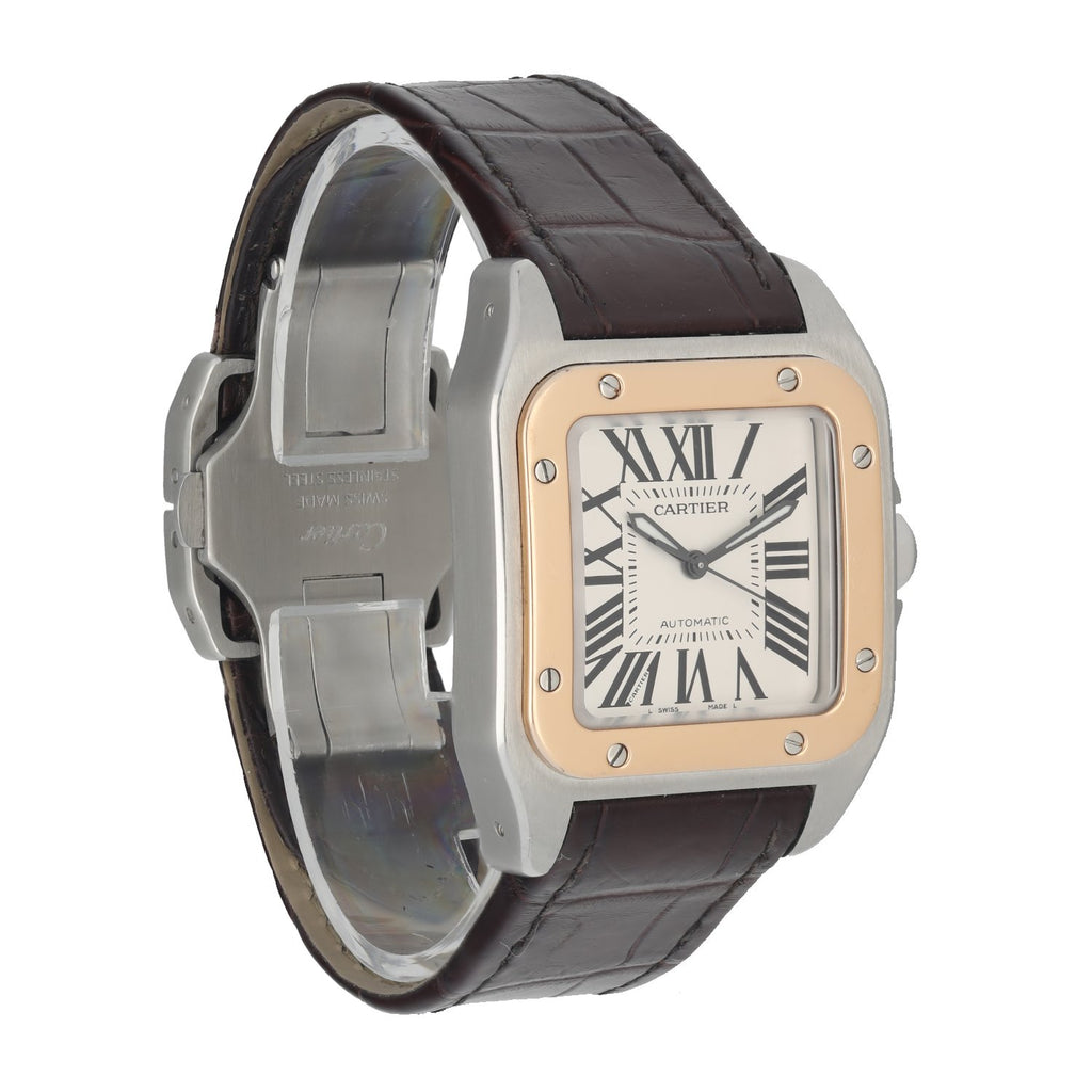 cartier santos midsize automatic watch