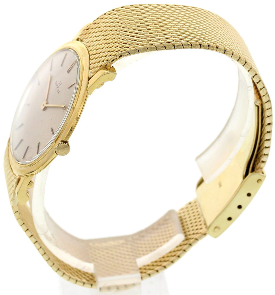 omega vintage mens gold watches