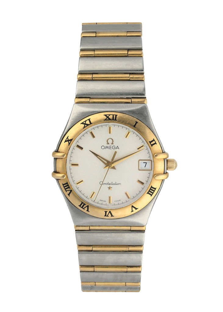 Omega constellation two tone mens watch