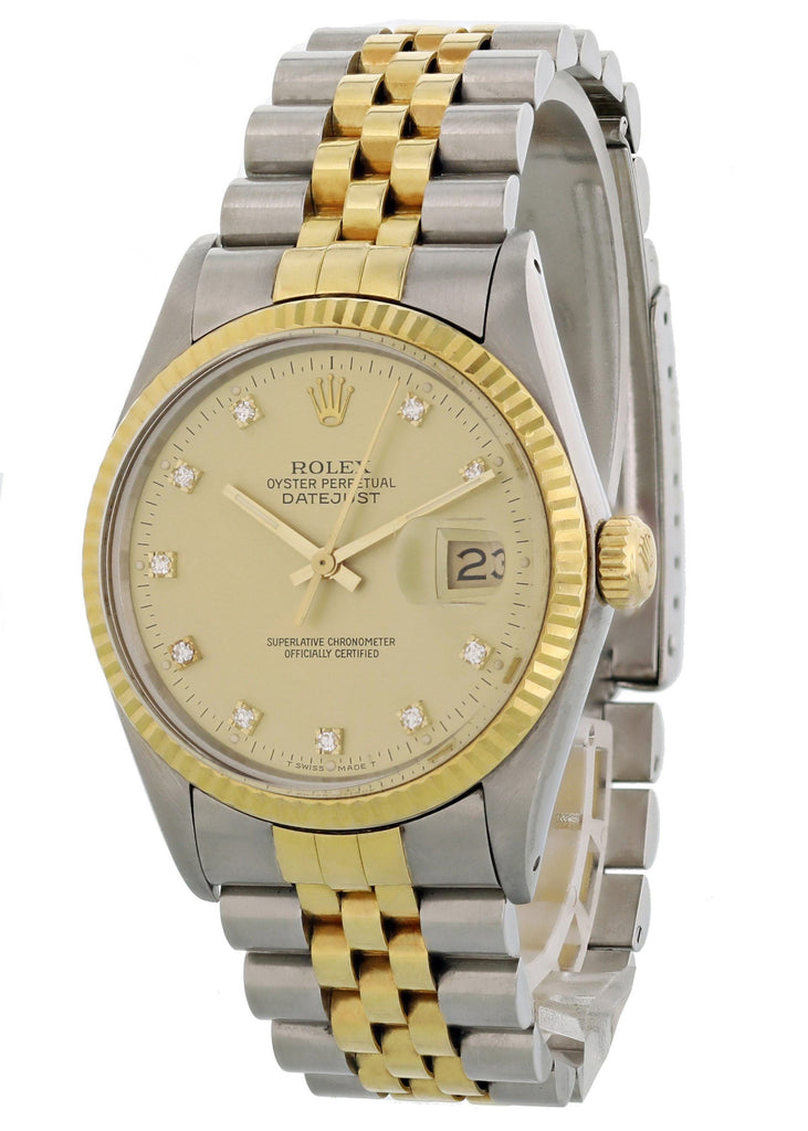 rolex oyster perpetual date with diamonds