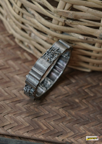 German Silver Solid Chunky Statement Kada