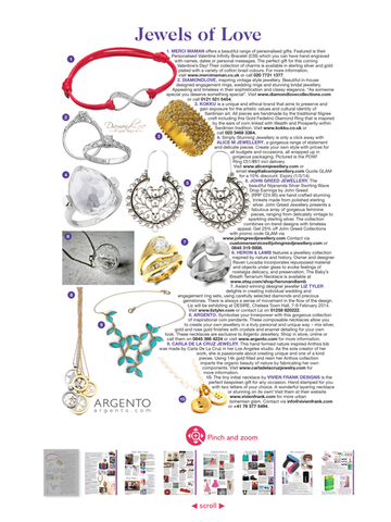 Carla De La Cruz Jewelry In Glamour Magazine