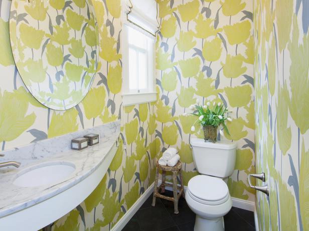 Small Bathroom Chic: Lovely Floral Prints from Bathroom Bliss by Rotator Rod