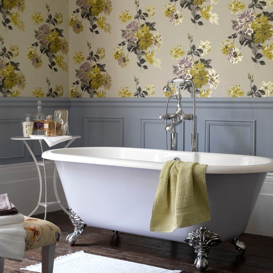 Small Bathroom Chic: Lovely Floral Prints from Bathroom Bliss by Rotator Rod