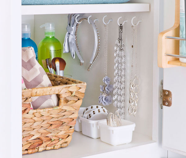 under the sink bathroom cabinet storage and organization... Small Bathroom Chic: Space Saving Solutions from Bathroom Bliss by Rotator Rod