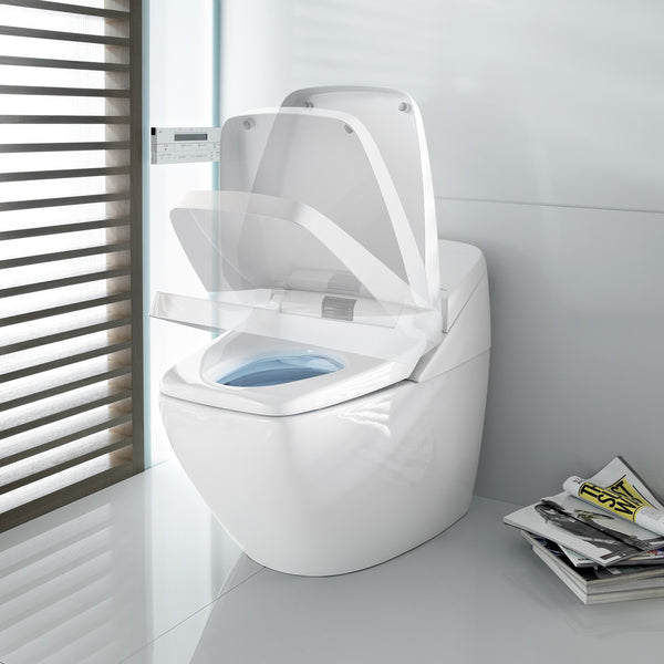 high-tech wellness toilet that washes & dries you, plays music... Trending in Bathroom Decor: High-Tech Bathroom Gadgets from Bathroom Bliss by Rotator Rod