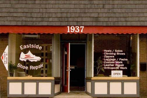 Eastside shoe repair storefront - aww our old shop