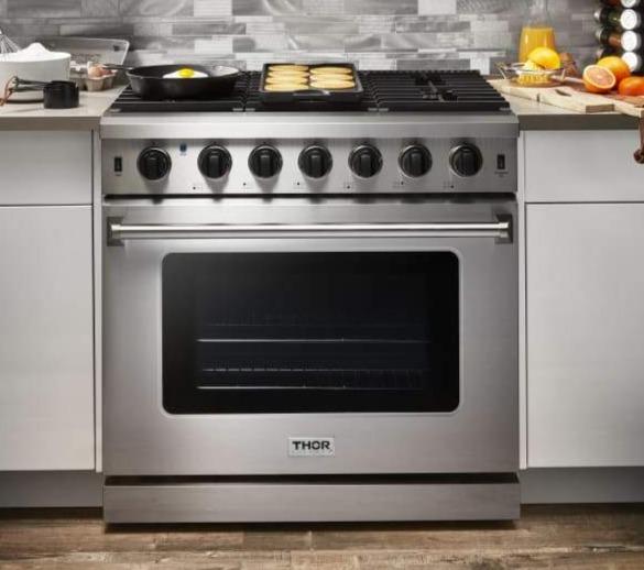Thor Kitchen Bundle - In. Propane Gas Range in a 5 Piece – Home Source
