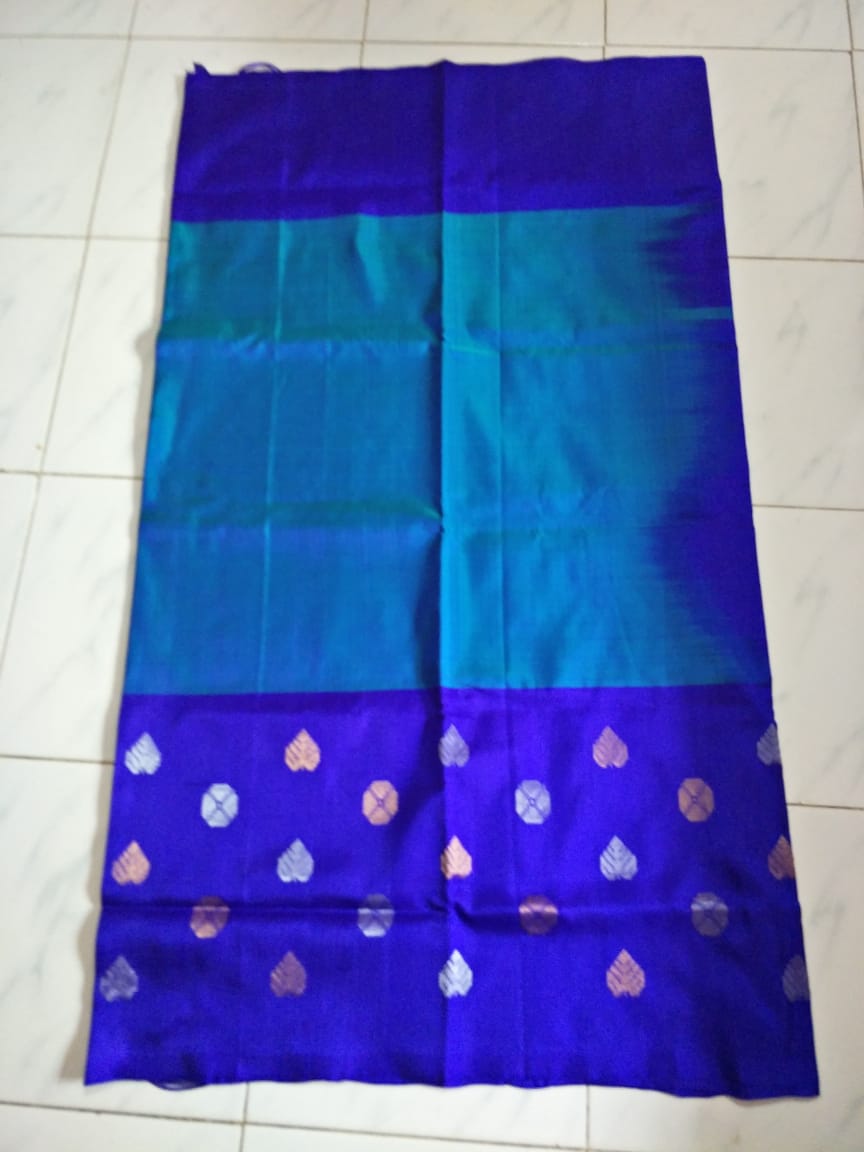 Blue Uppada Silk Saree – www.soosi.co.in