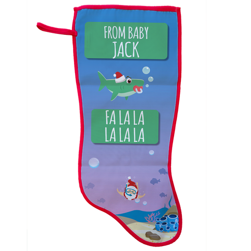 Personalised Christmas Stocking - Baby Shark Collection