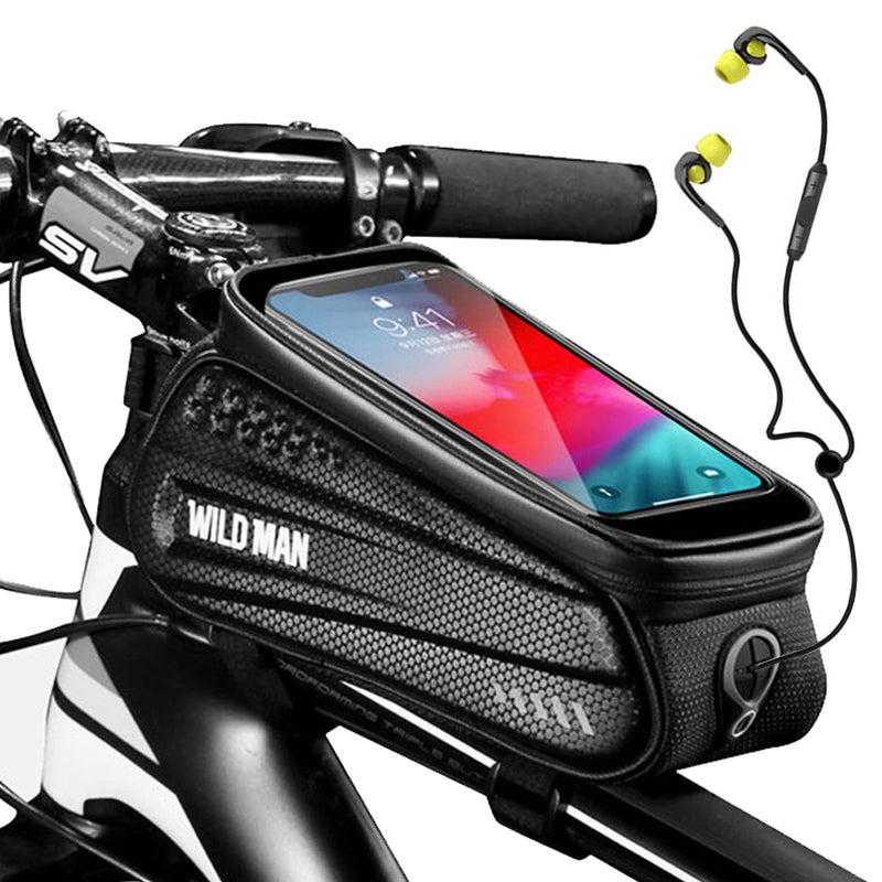 Details about  / Bike Bicycle Waterproof Reflective Bicycle Frame Front Top Tube Bag show original title