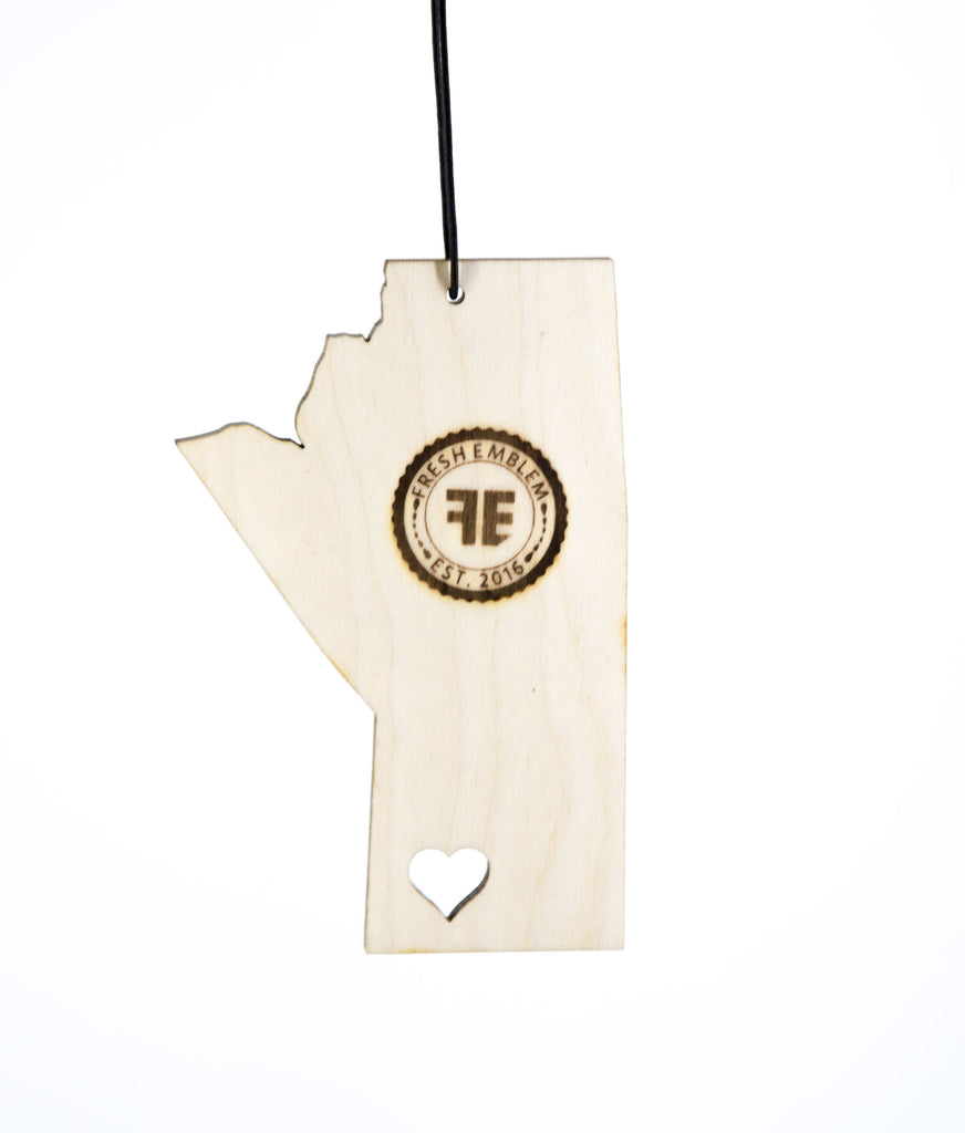 Manitoba Heart – Rescentable Wood Car Air Freshener – freshemblem