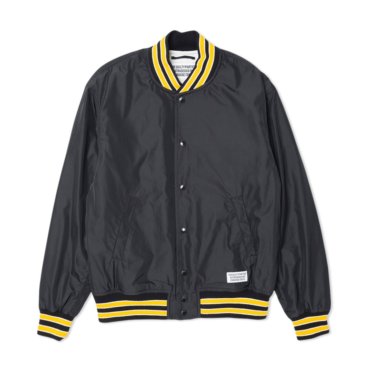 wacko maria varsity jacket type-2 (black) | a.plus