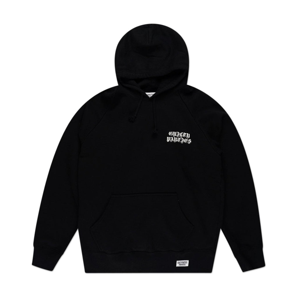 wacko maria washed heavyweight hooded sweatshirt (type-2) (black)