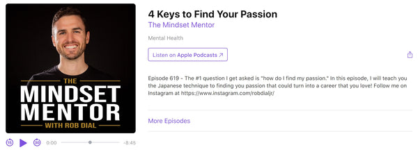 rob dial the mindset mentor 4 keys to find your passion