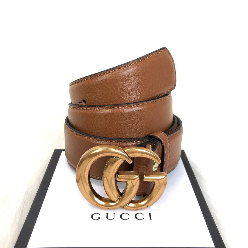 gucci double g belt brown