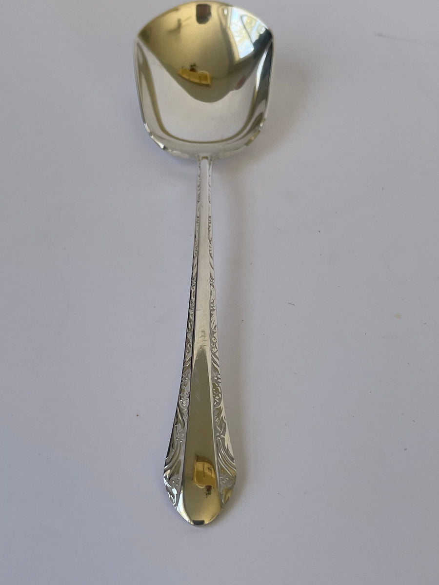 Alvin Chased Romantique Sterling 6 7/8" Gumbo Soup Spoon 1933 No Mono Silver 