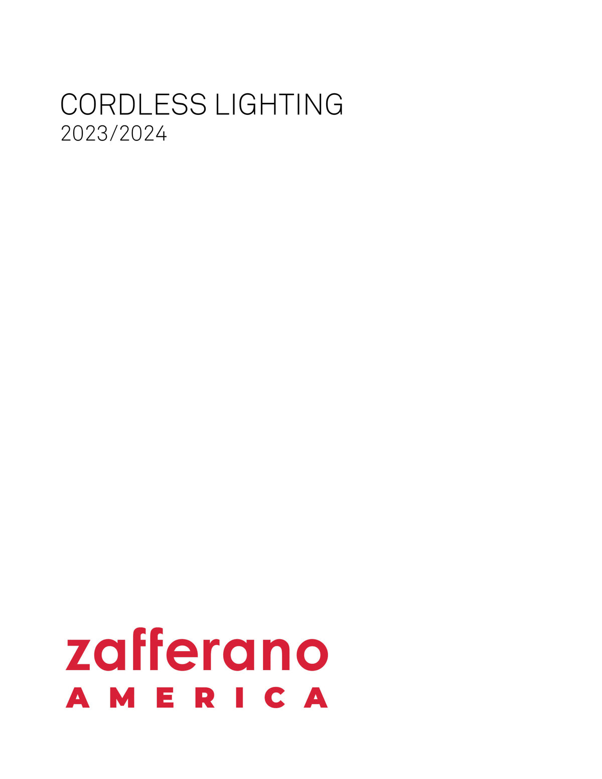 Zafferano America Cordless Lighting 2023