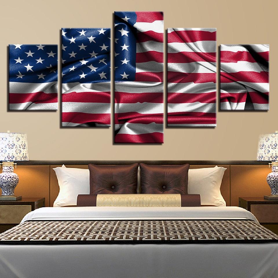 american flag bedroom