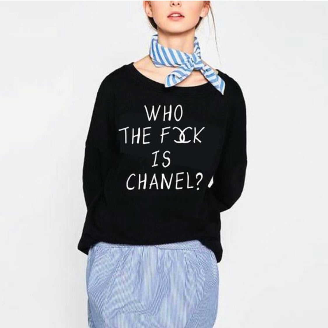 oversized chanel sweatshirt