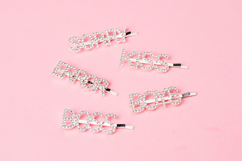 diamond hair slides