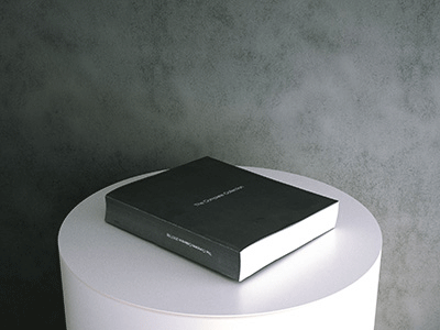 3d Model: Large Black Soft Cover Book